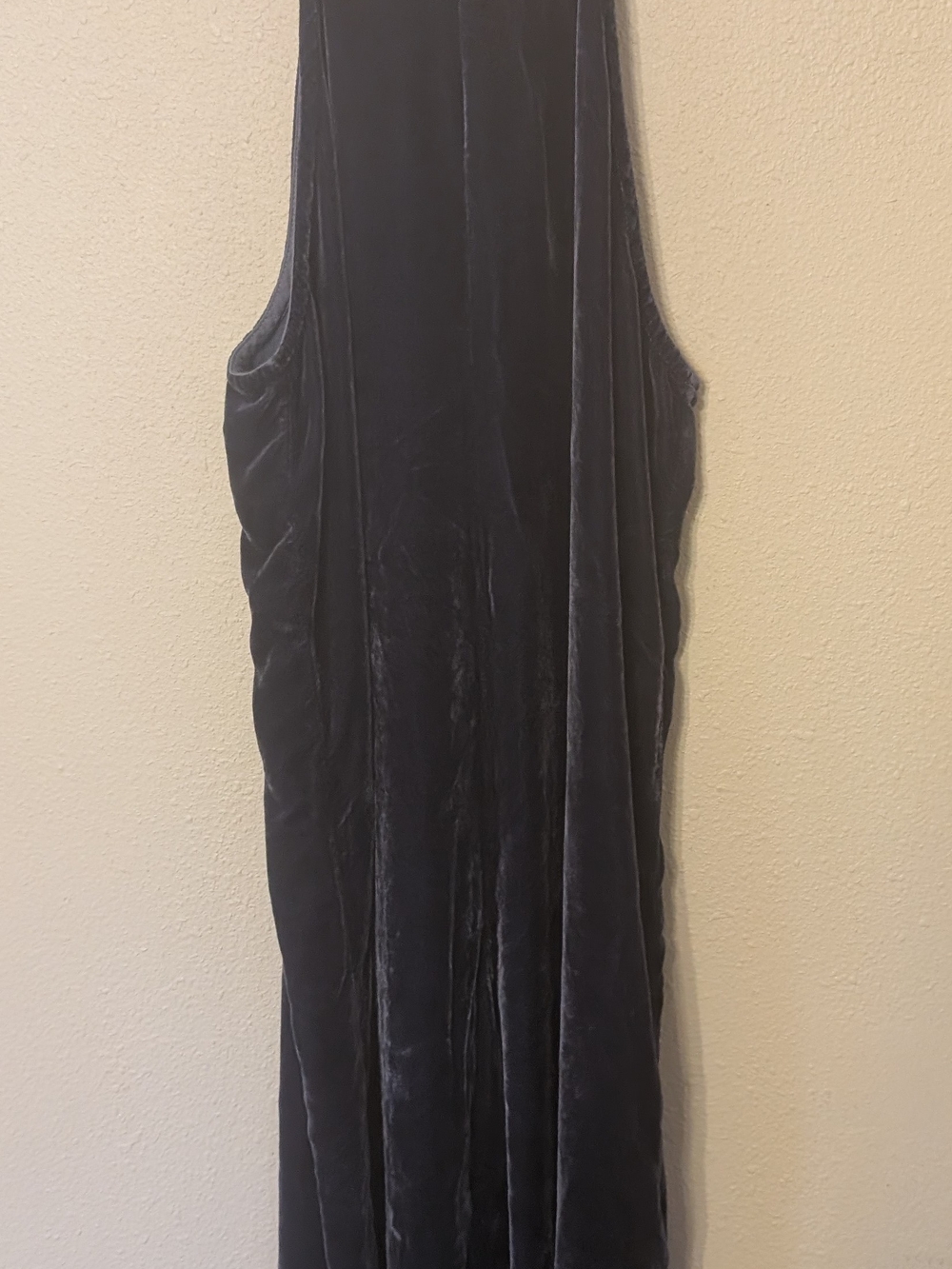 Cloth & Stone Sleeveless High neck Velvet Wide Leg Jumpsuit Small